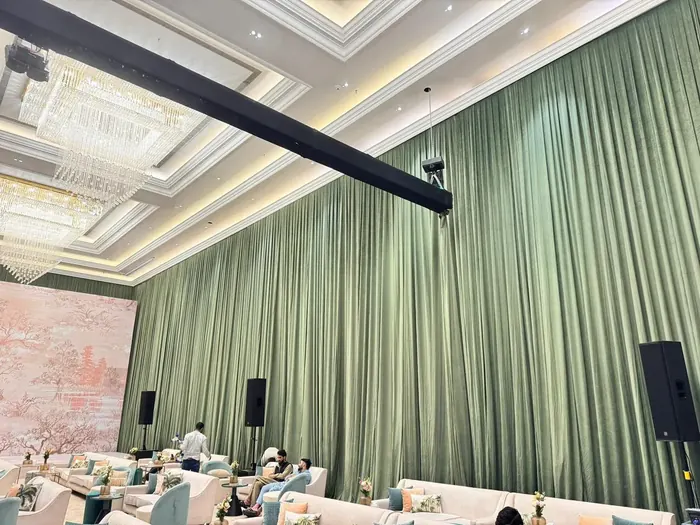 Event entrance draping