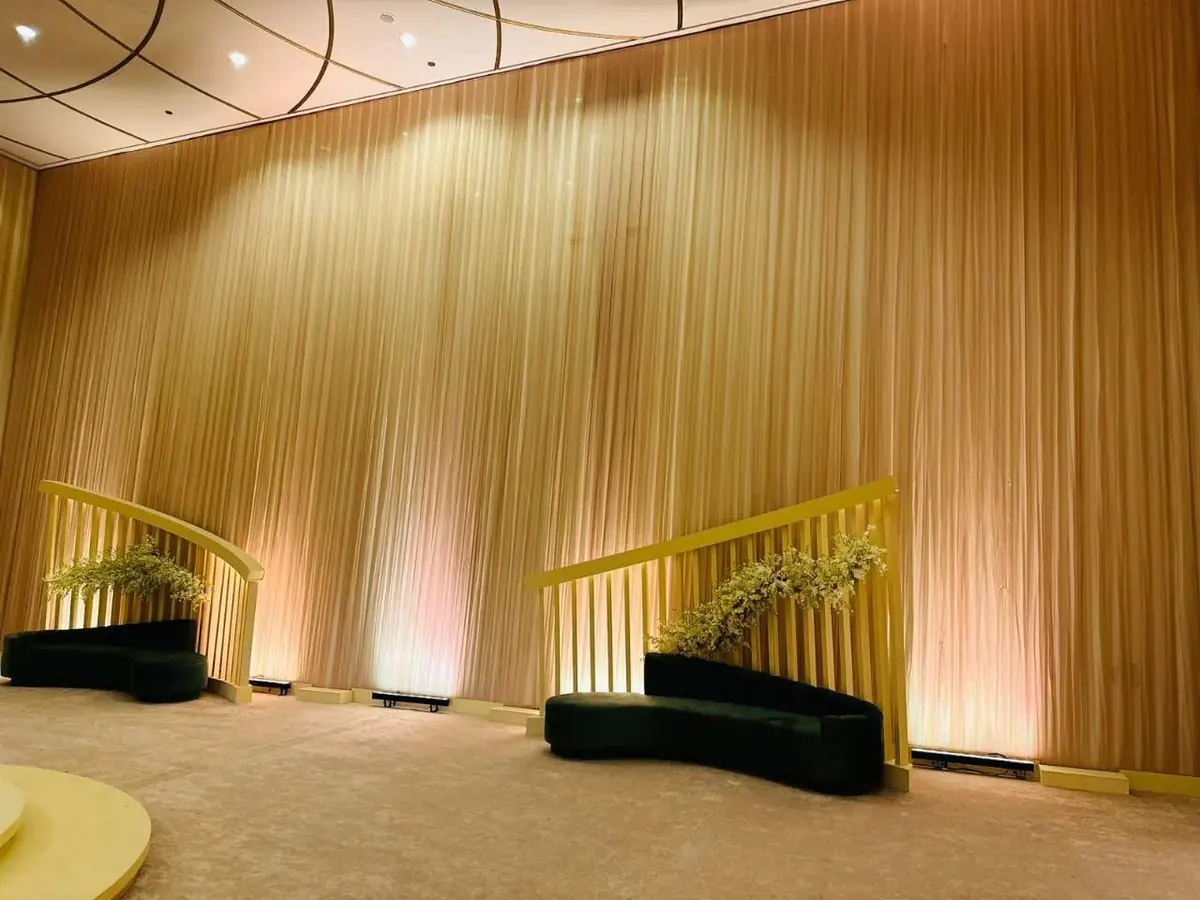 Classic stage curtain setup
